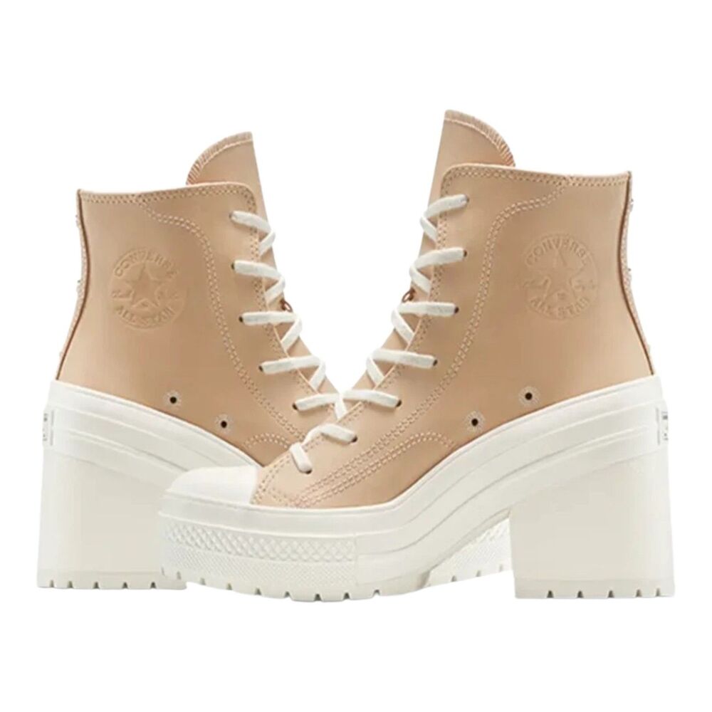 Converse Chuck 70 De Luxe Heel Western Glam Boots Leather Platform Womens 8.5